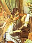 Pierre Auguste Renoir Girls at the Piano I painting